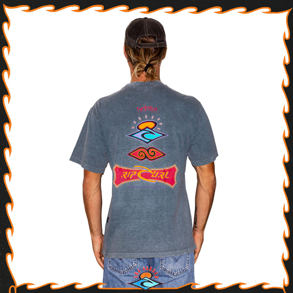 1990's Rip Curl Spellout Graphic Tee (L) *RARE*