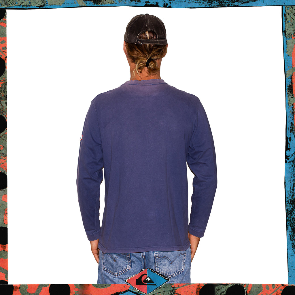 Y2K Quiksilver Spellout L/S Tee (L)