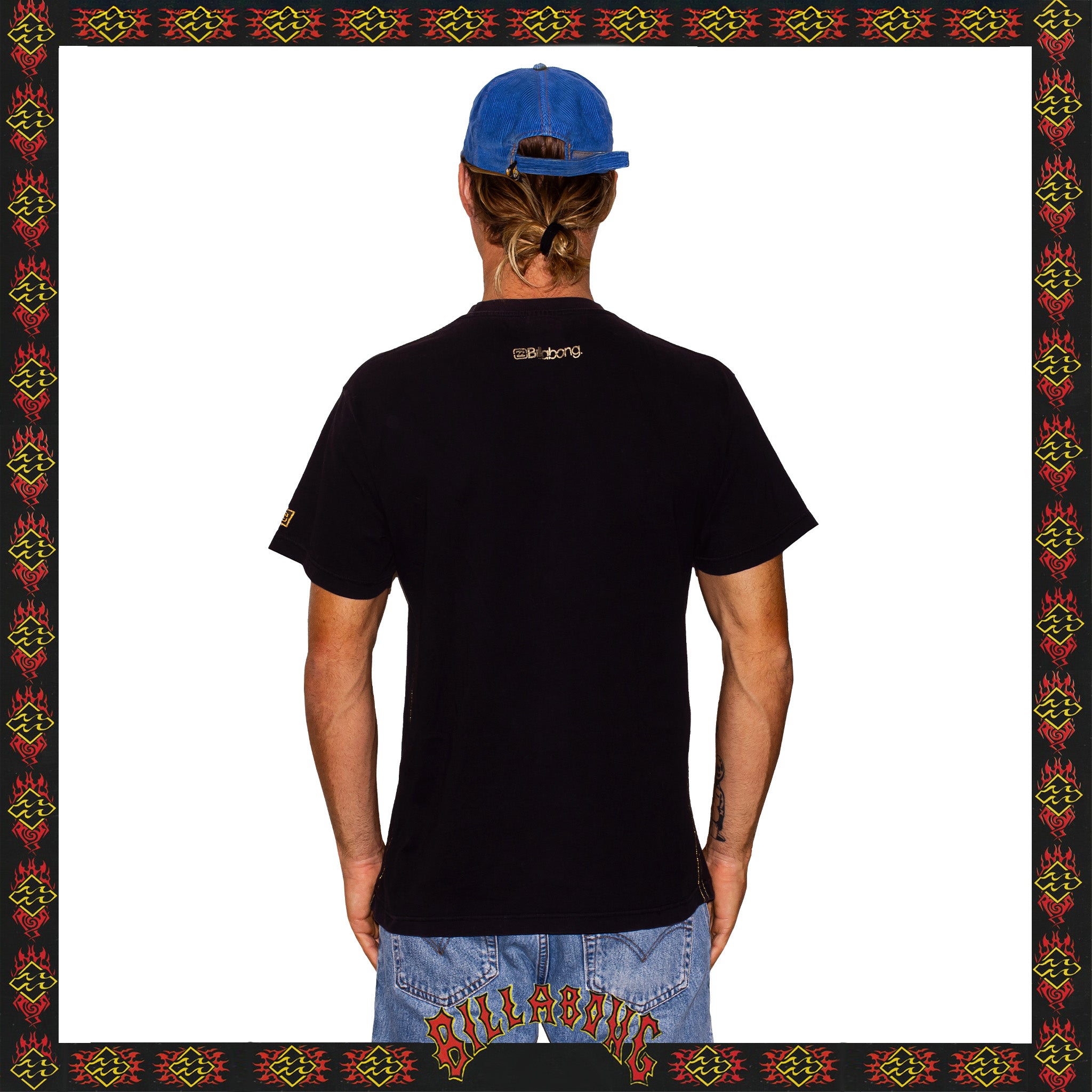 Y2K Billabong "Platinum" Spellout Tee (L)