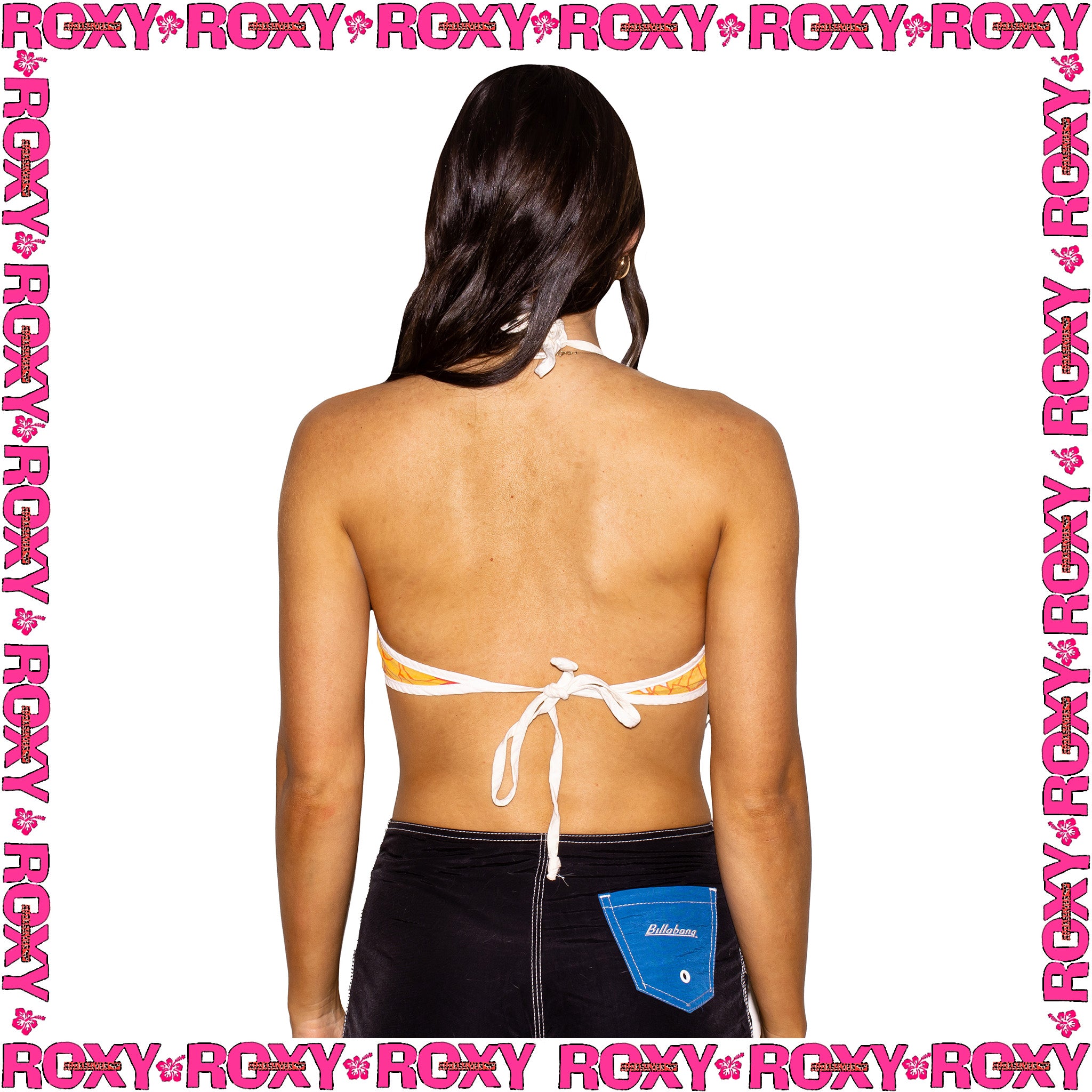 1990's Roxy Halter Neck Top (M)