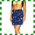 1990's Surfer Girl Floral Wrap Skirt (S)