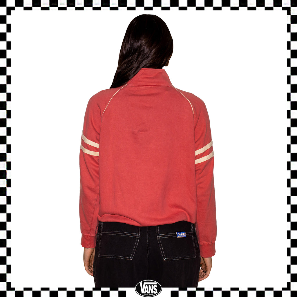1990's VANS "Off The Wall" Quarter Zip Pullover (M)