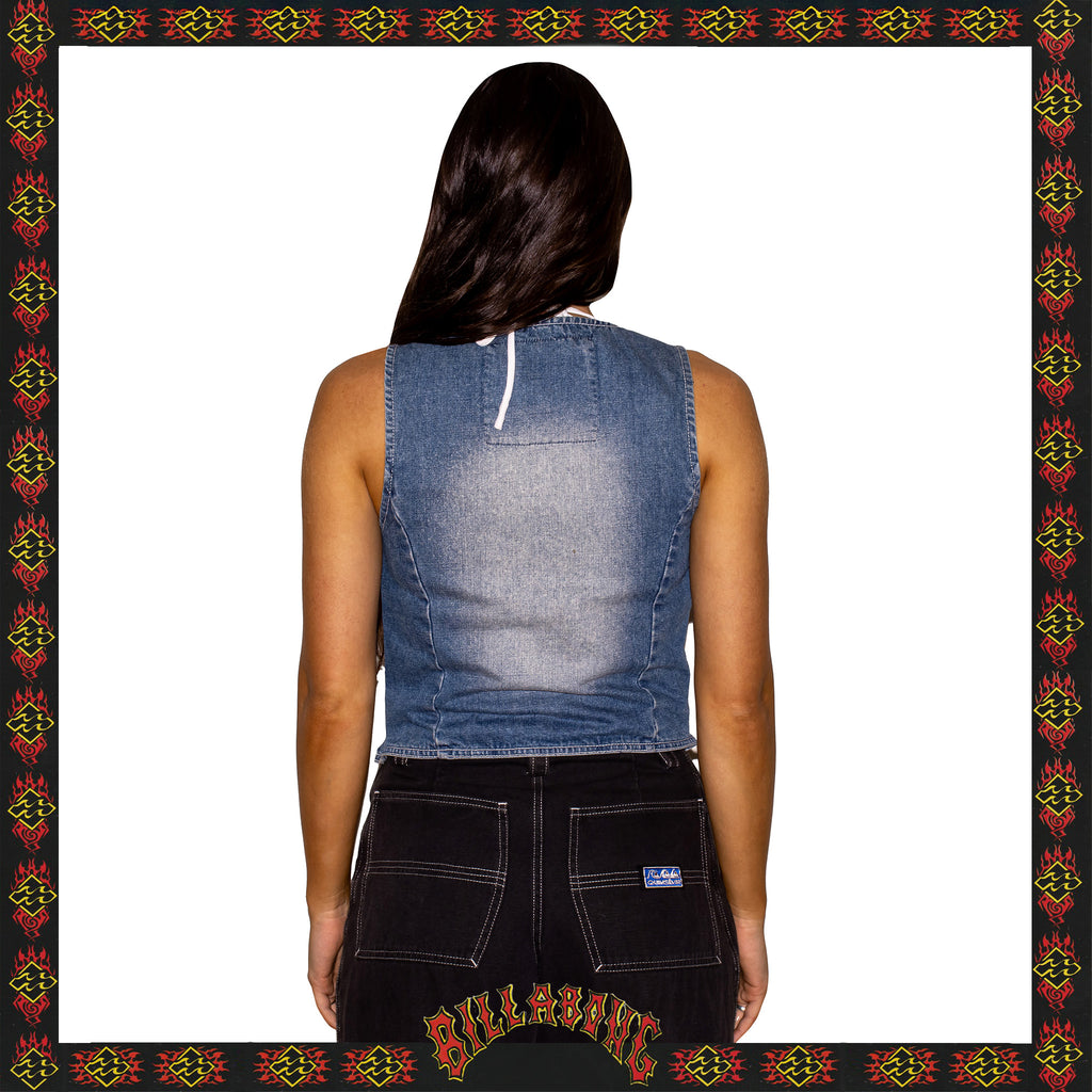 Y2K Billabong Denim Vest (M)