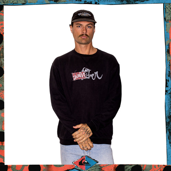 Y2K Quiksilver Script Sweatshirt (L-XL)