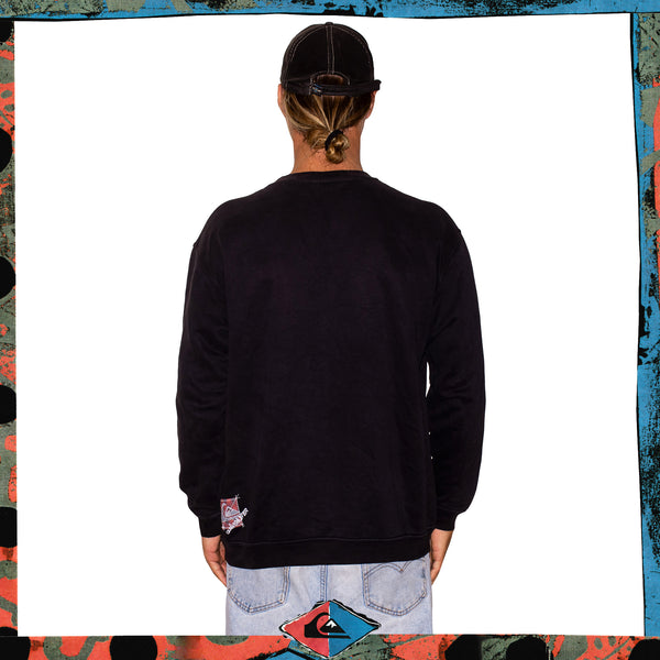 Y2K Quiksilver Script Sweatshirt (L-XL)