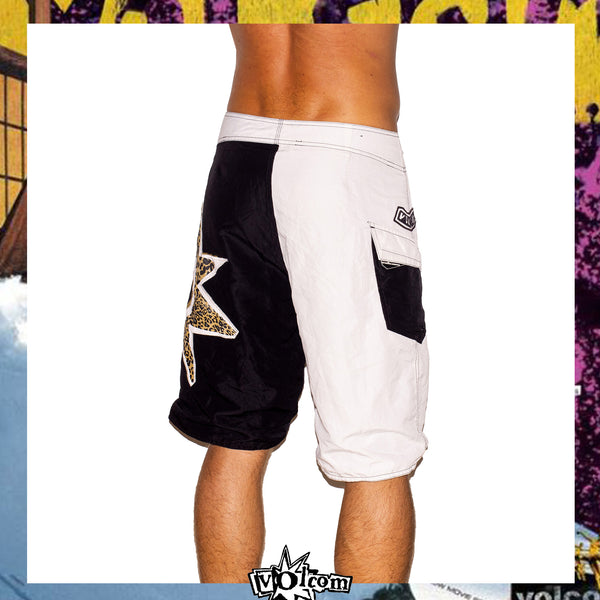 1990's Volcom "Bruce Irons - Star Mod Tech Signature Series" Boardies (34") *RARE*