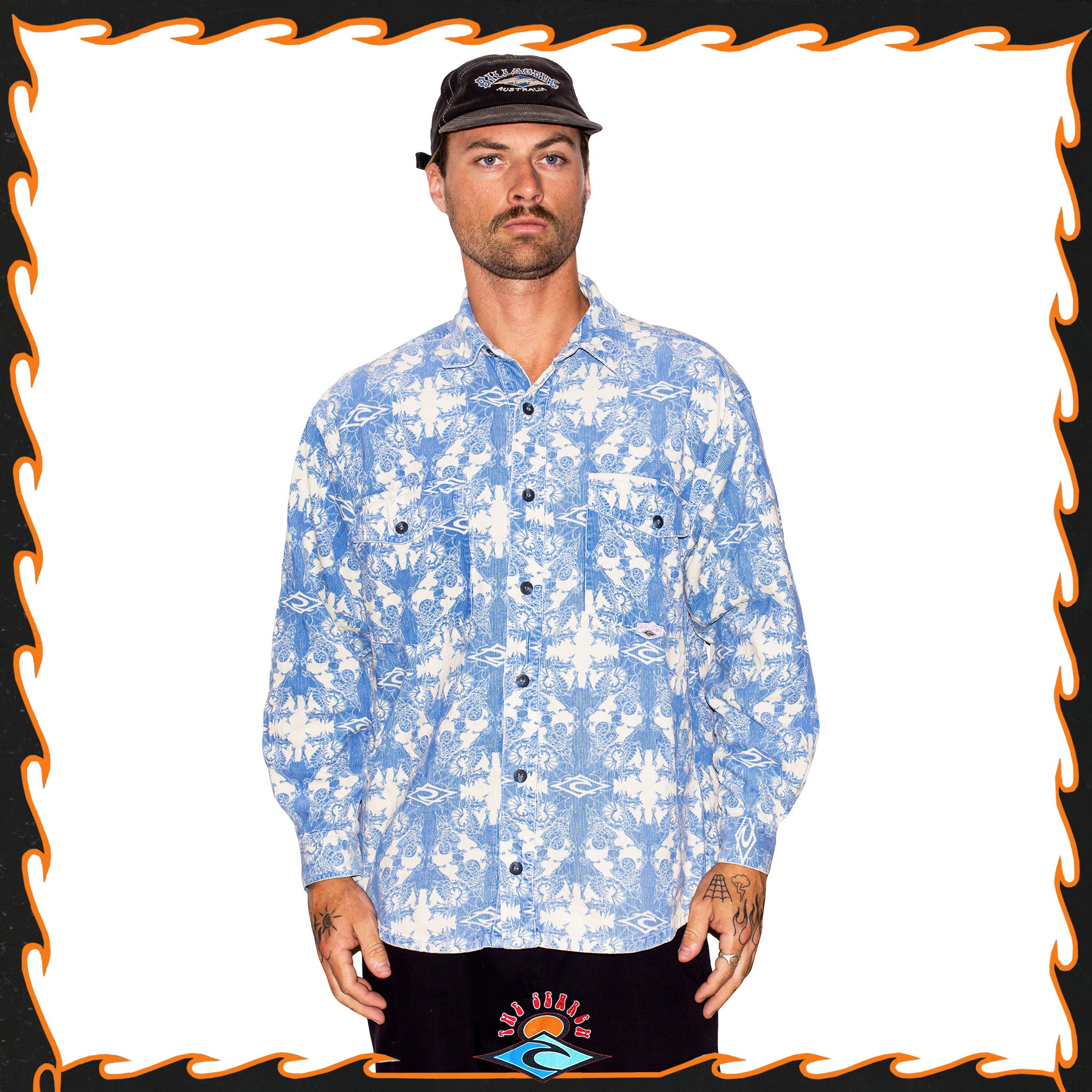 1990's Rip Curl "Full Print" Corduroy Jacket (L-XL)