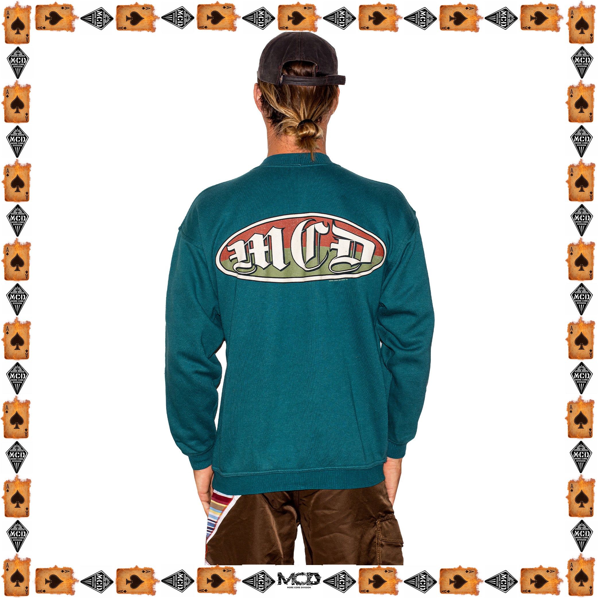 1990's More Core Division Spellout Sweatshirt (L)