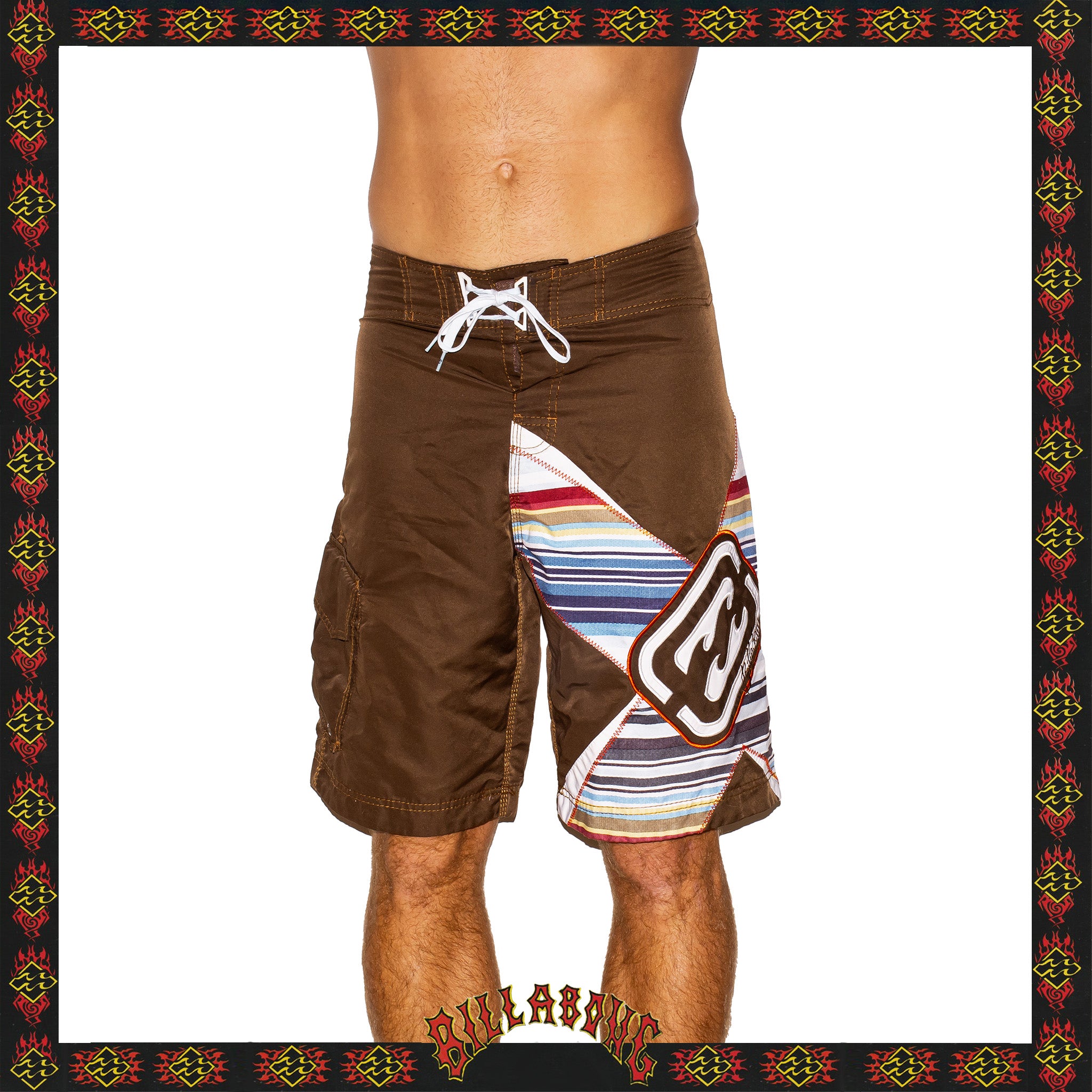 Y2K Billabong "Shane Dorian - Big Hex Signature Series" Boardies (30")