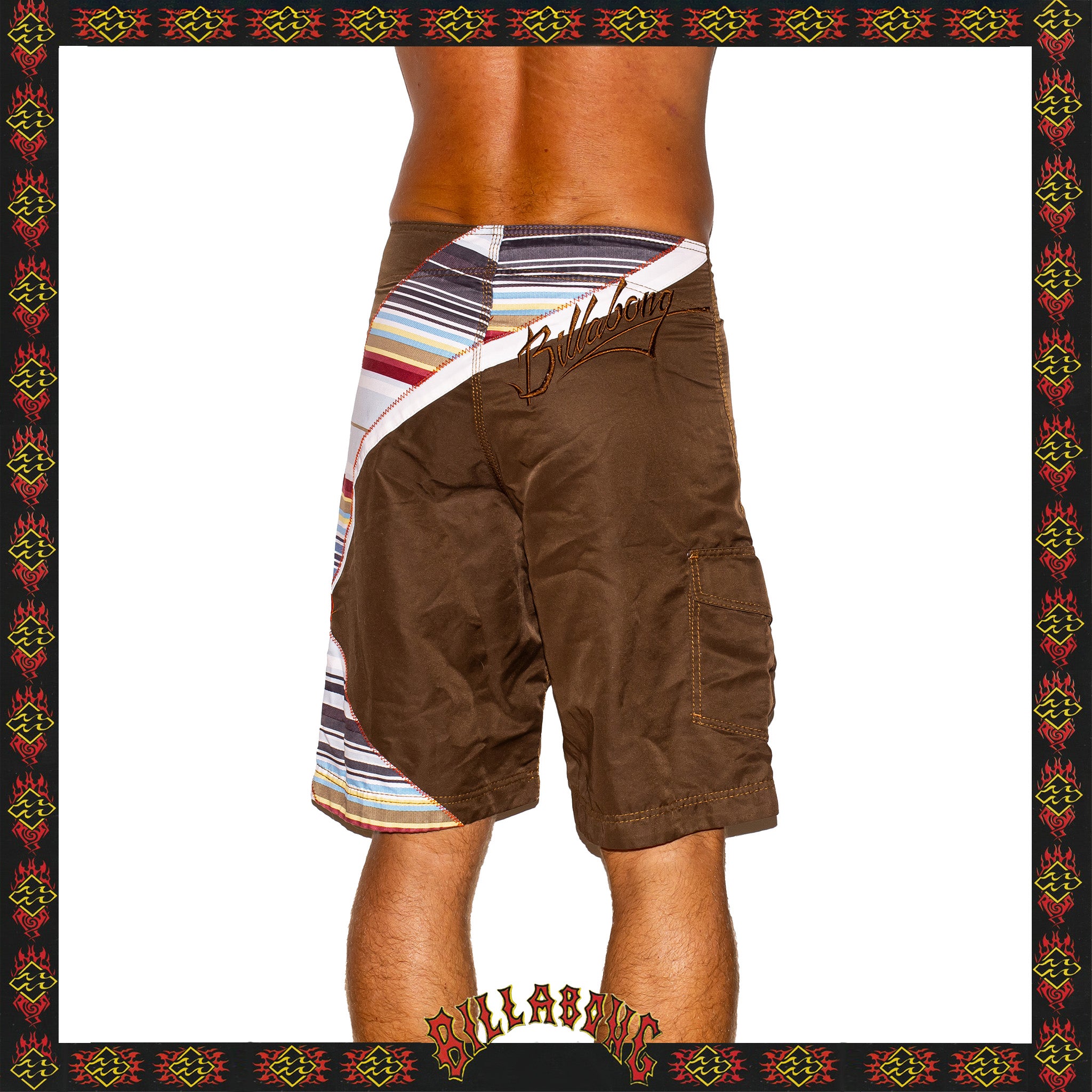Y2K Billabong "Shane Dorian - Big Hex Signature Series" Boardies (30")