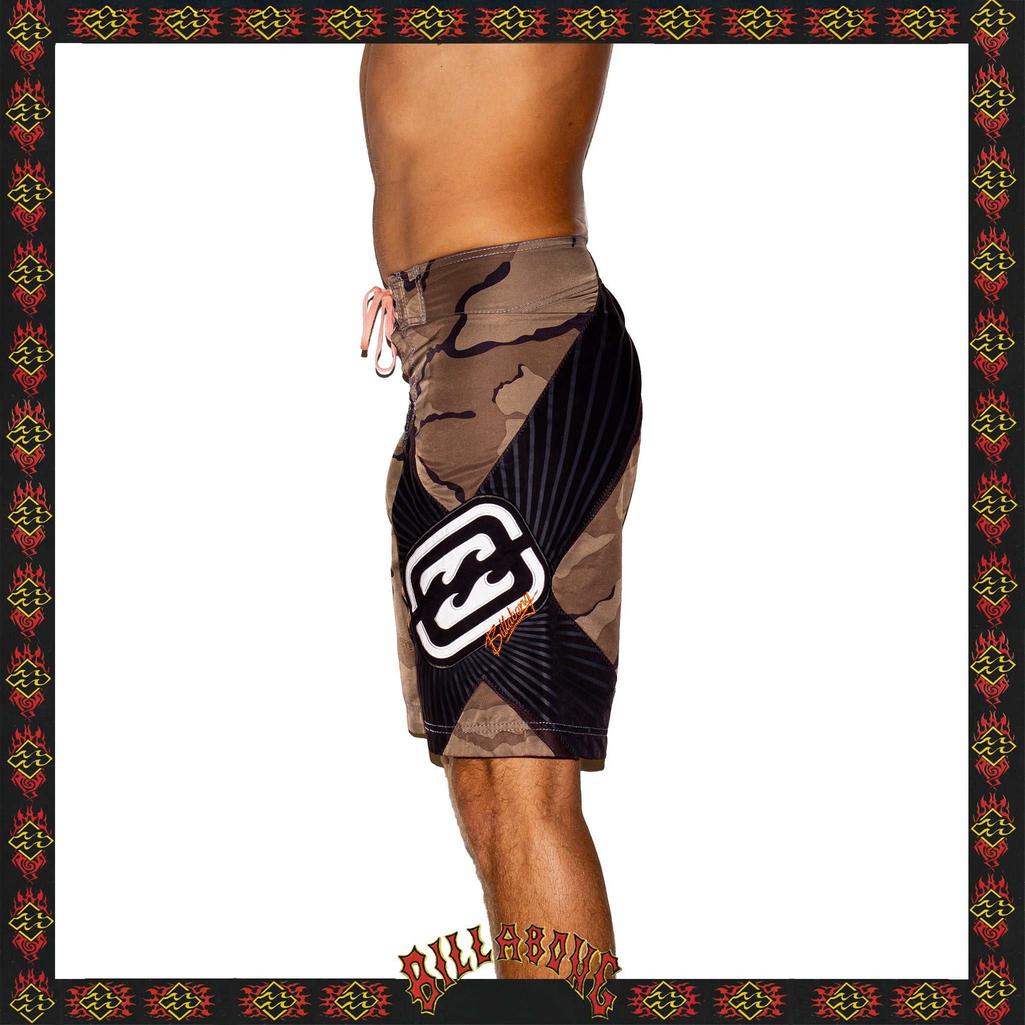 Y2K Billabong "Shane Dorian - Big Hex Signature Series" Boardies (30")