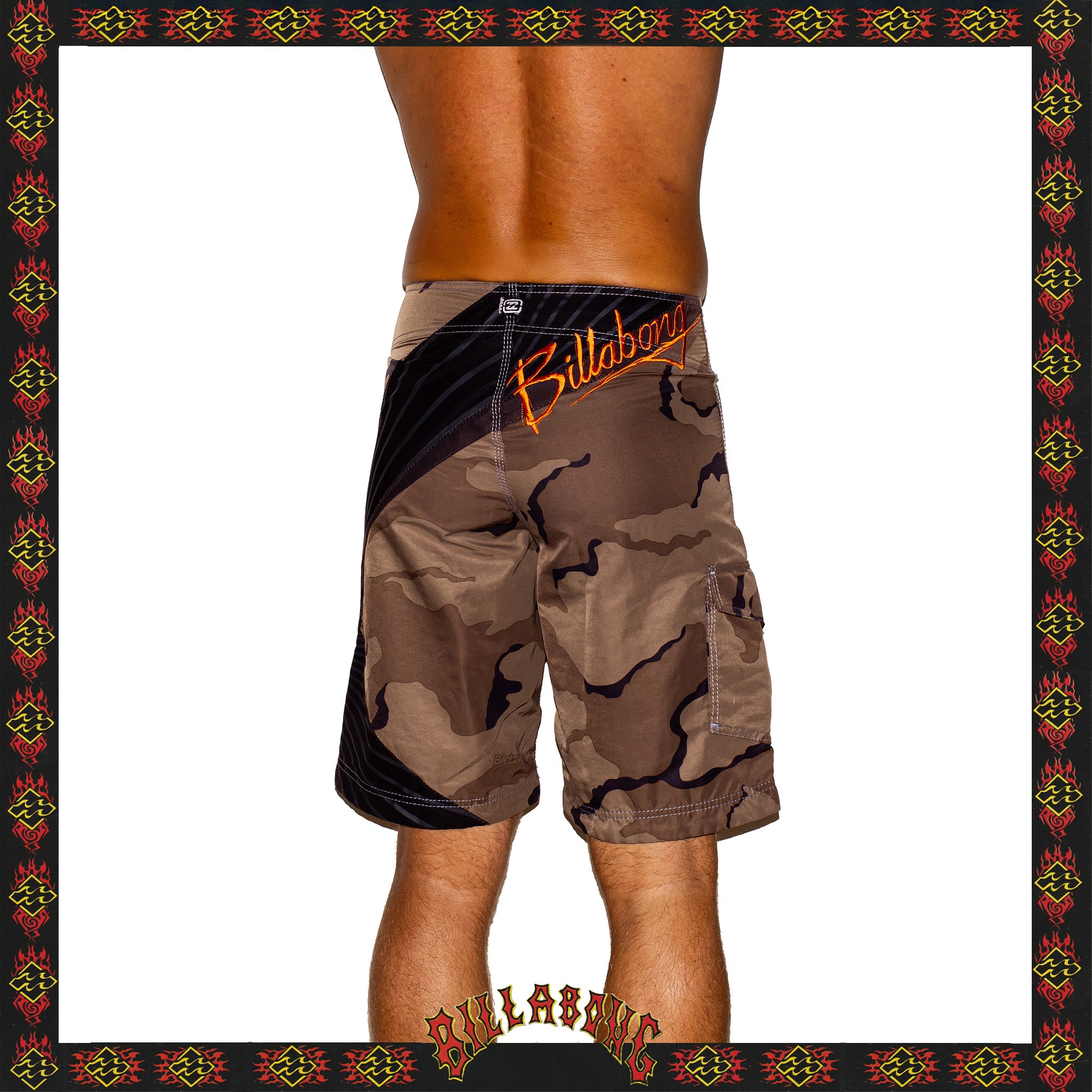 Y2K Billabong "Shane Dorian - Big Hex Signature Series" Boardies (30")