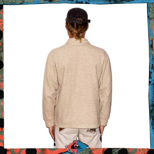 Y2K Quiksilver "Box Logo" Fleece Jacket (M-L)