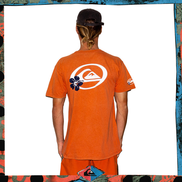 Y2K Quiksilver Hibiscus Graphic Tee (L)