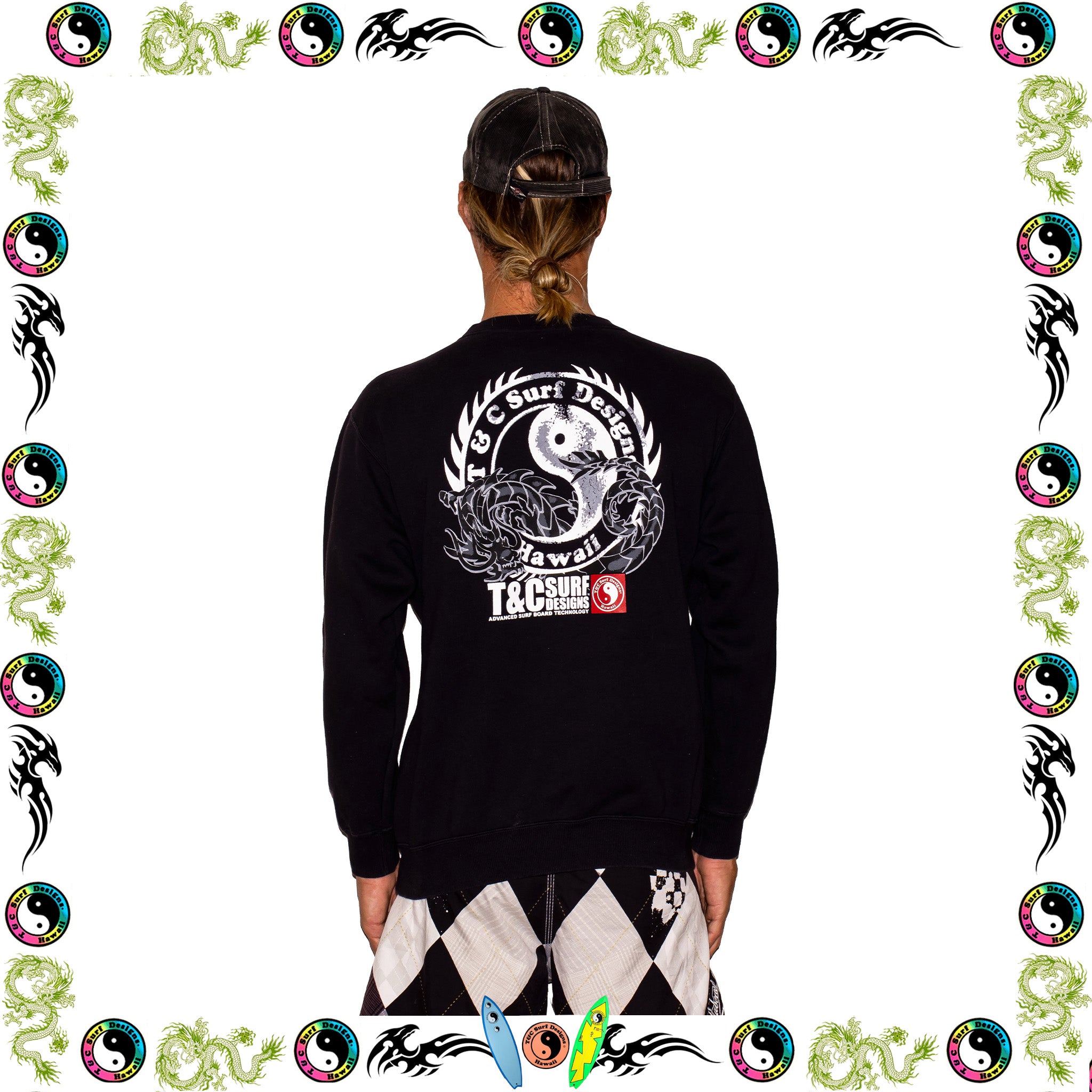 Y2K Town & Country Graphic Sweatshirt (M-L)