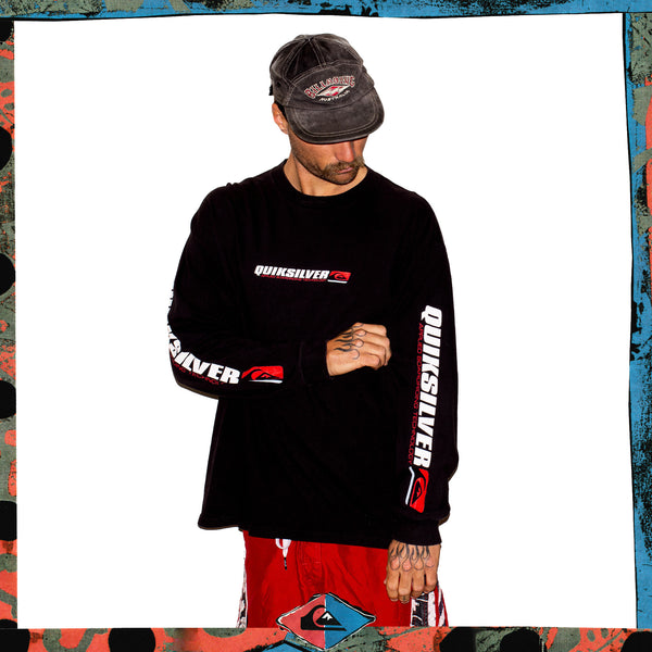 Y2K Quiksilver Spellout L/S Tee (XL)
