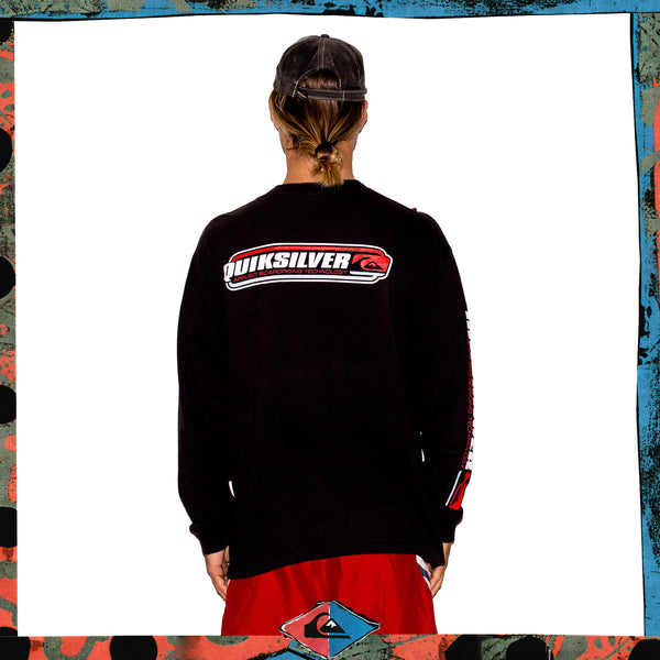 Y2K Quiksilver Spellout L/S Tee (XL)