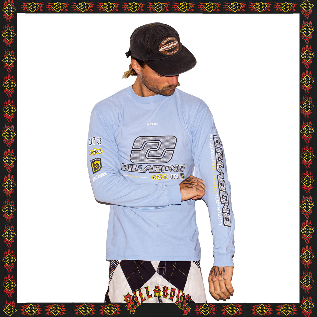Y2K Billabong Spec 73 Spellout L/S Tee (M)