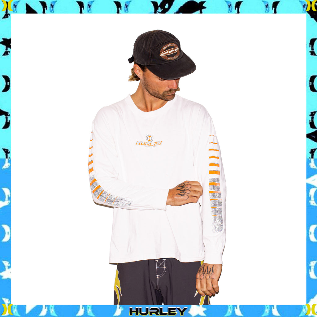 Y2K Hurley "Quad Hit" L/S Tee (M-L)