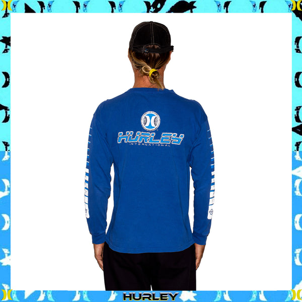 Y2K Hurley "Quad Hit" L/S Tee (L)