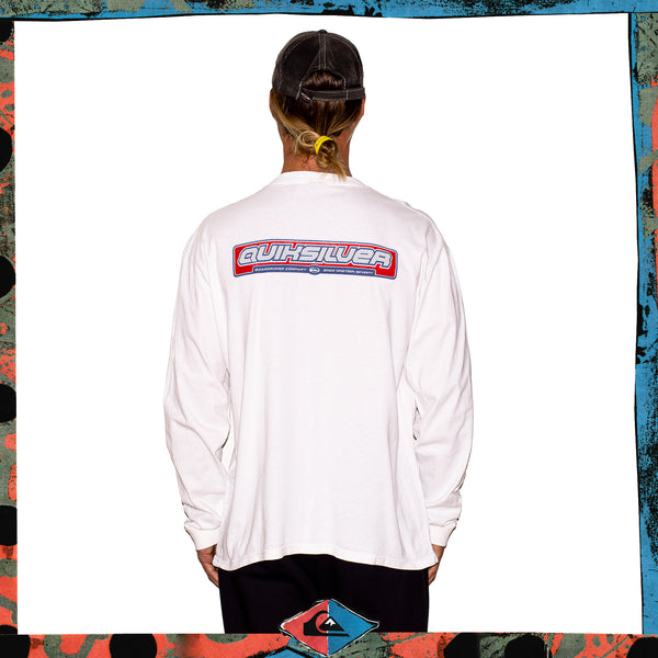 Y2K Quiksilver Spellout L/S Tee (XL)
