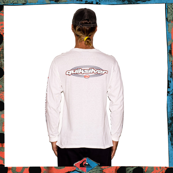 Y2K Quiksilver "Quad Hit" L/S Tee (M)