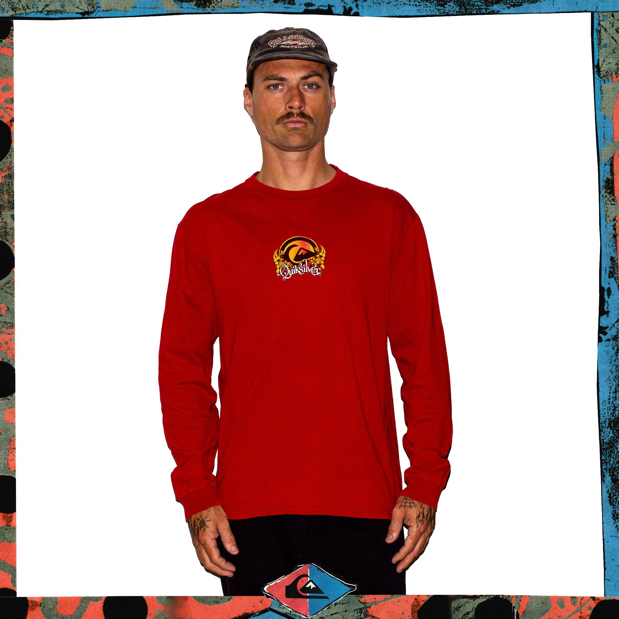 Y2K Quiksilver Graphic L/S Tee (L)