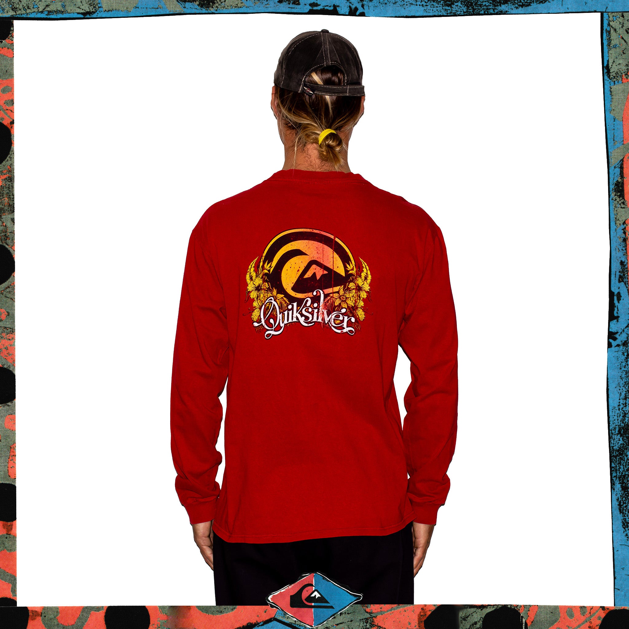 Y2K Quiksilver Graphic L/S Tee (L)