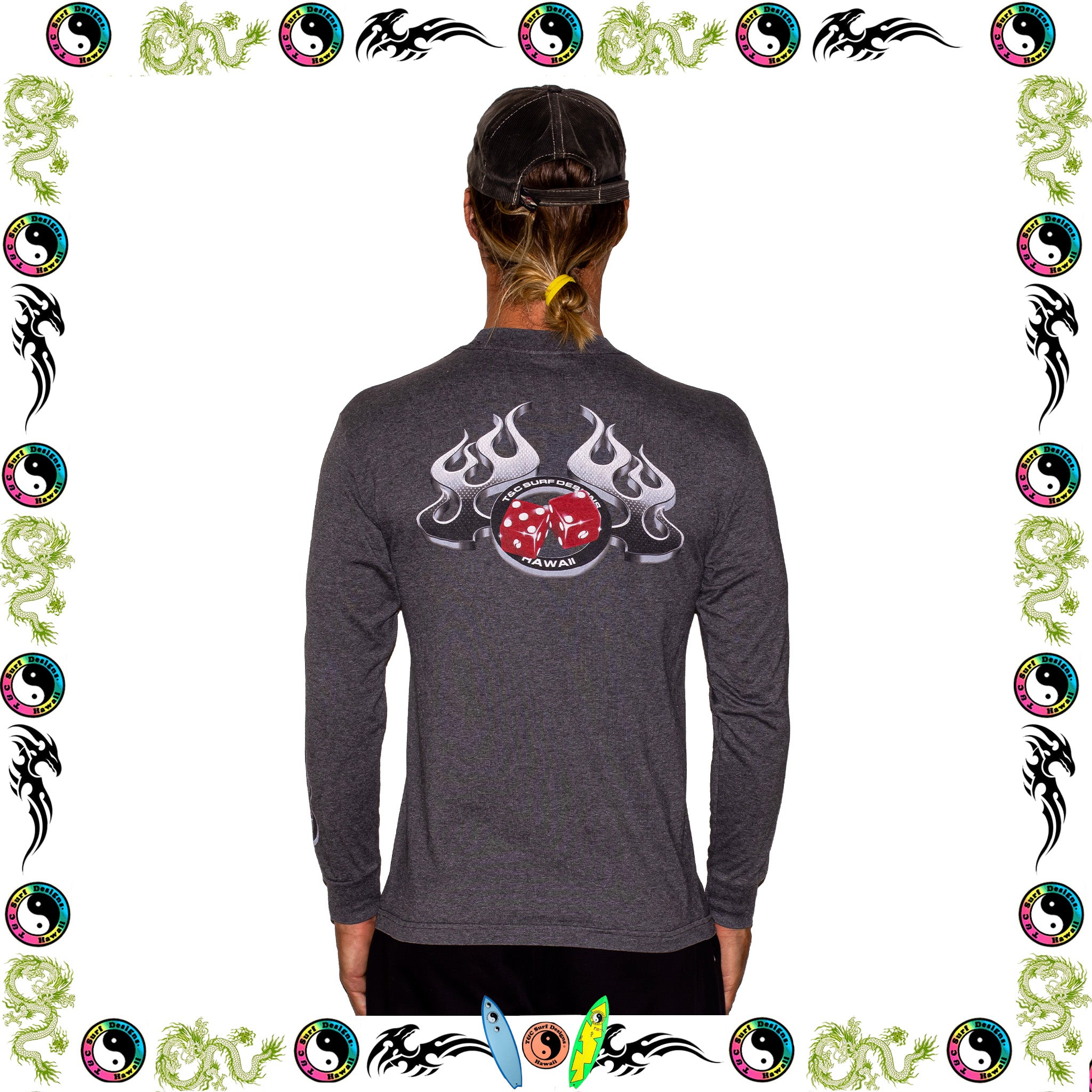 Y2K Town & Country Hawaii "Quad Hit" L/S Tee (M)