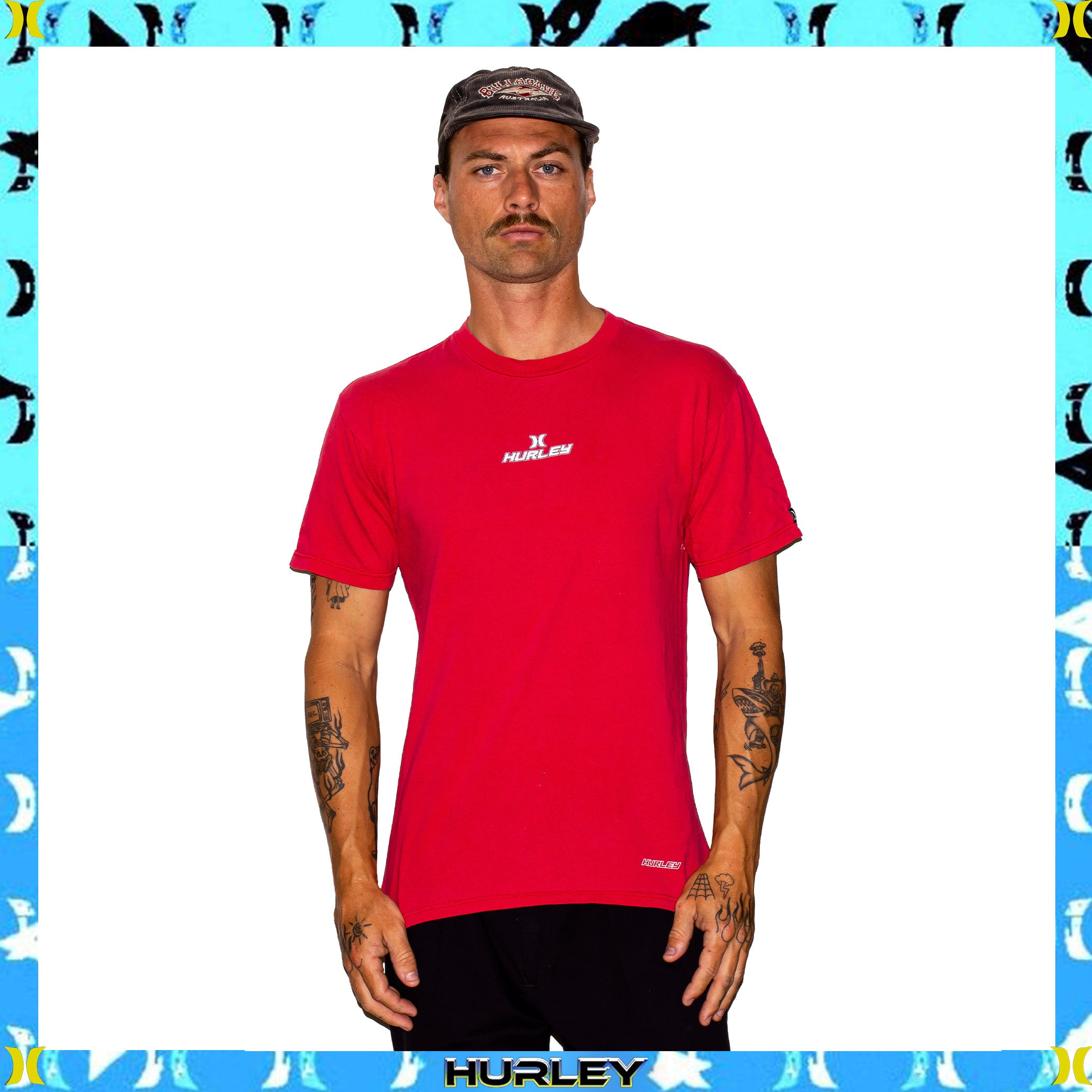 Y2K Hurley Spellout Tee (M)