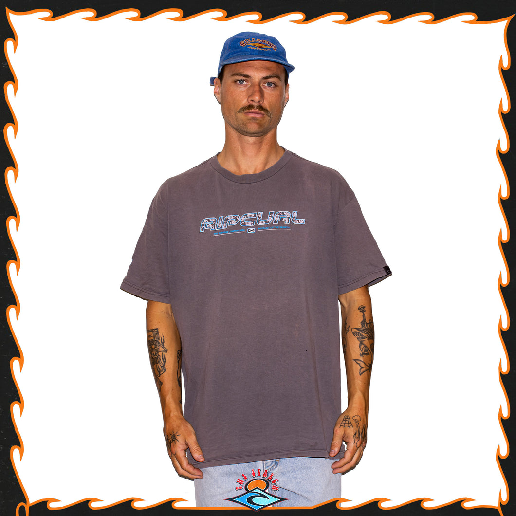 Y2K Rip Curl Spellout Tee (L-XL)