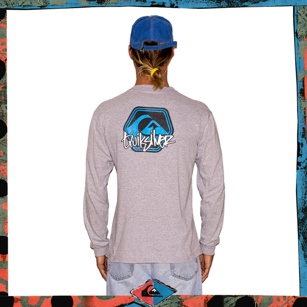 Y2K Quiksilver "Triple Hit" L/S Tee (M)