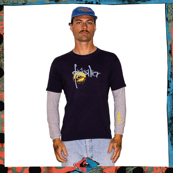 Y2K Quiksilver Layered L/S Tee (S)