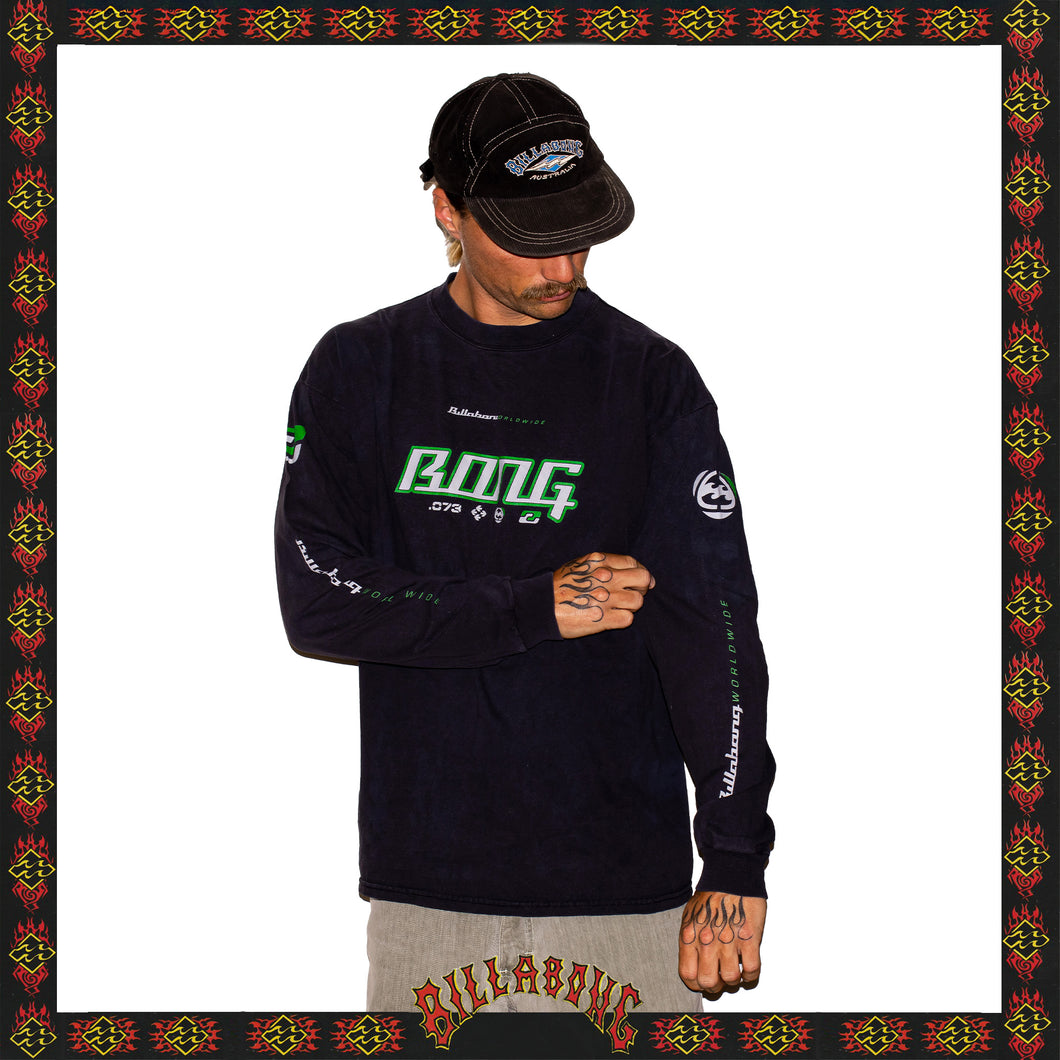 Y2K Billabong World Wide Spellout Tee (L)