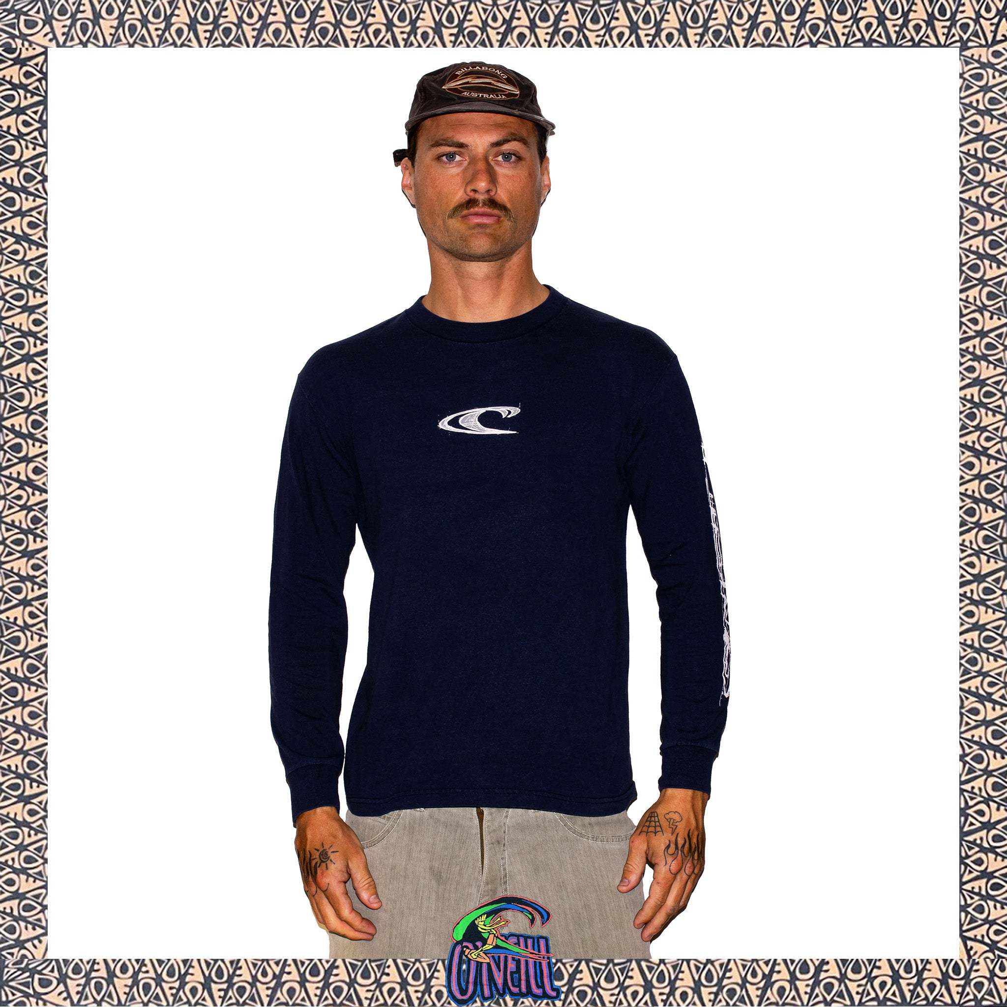 Y2K O'Neill Spellout L/S Tee (M)