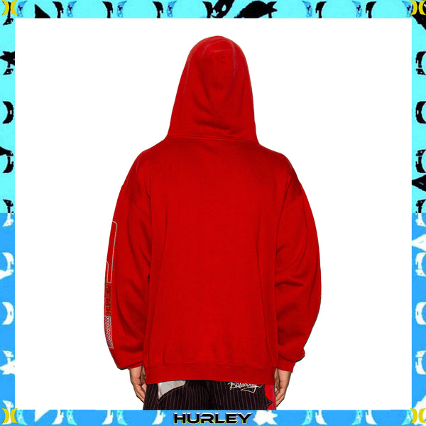 Y2K Hurley "Heavy Weight" Spellout Hoodie (XL)