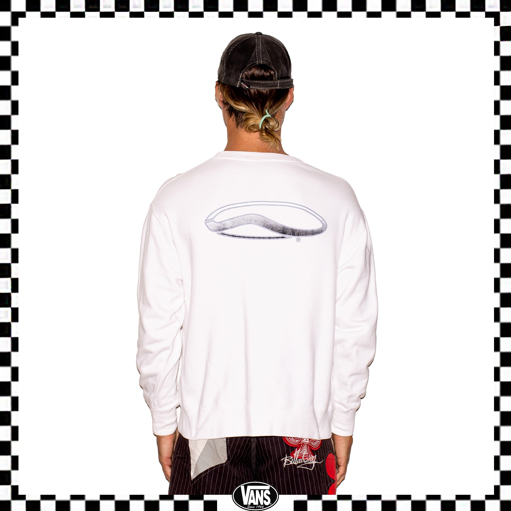 Y2K Vans "Off The Wall" Spellout Sweatshirt (M)