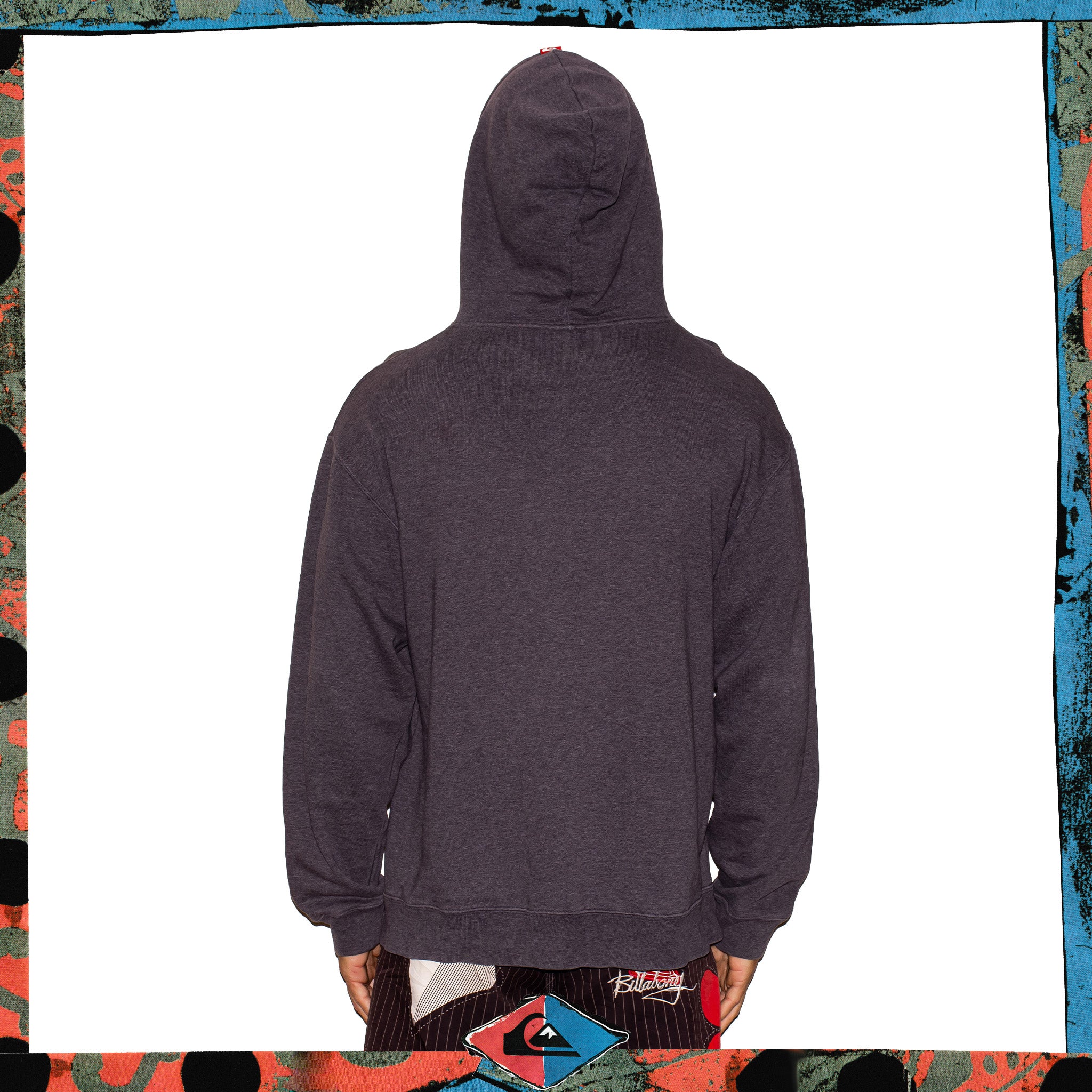 Y2K Quiksilver "Heavy Weight" Spellout Hoodie (L)