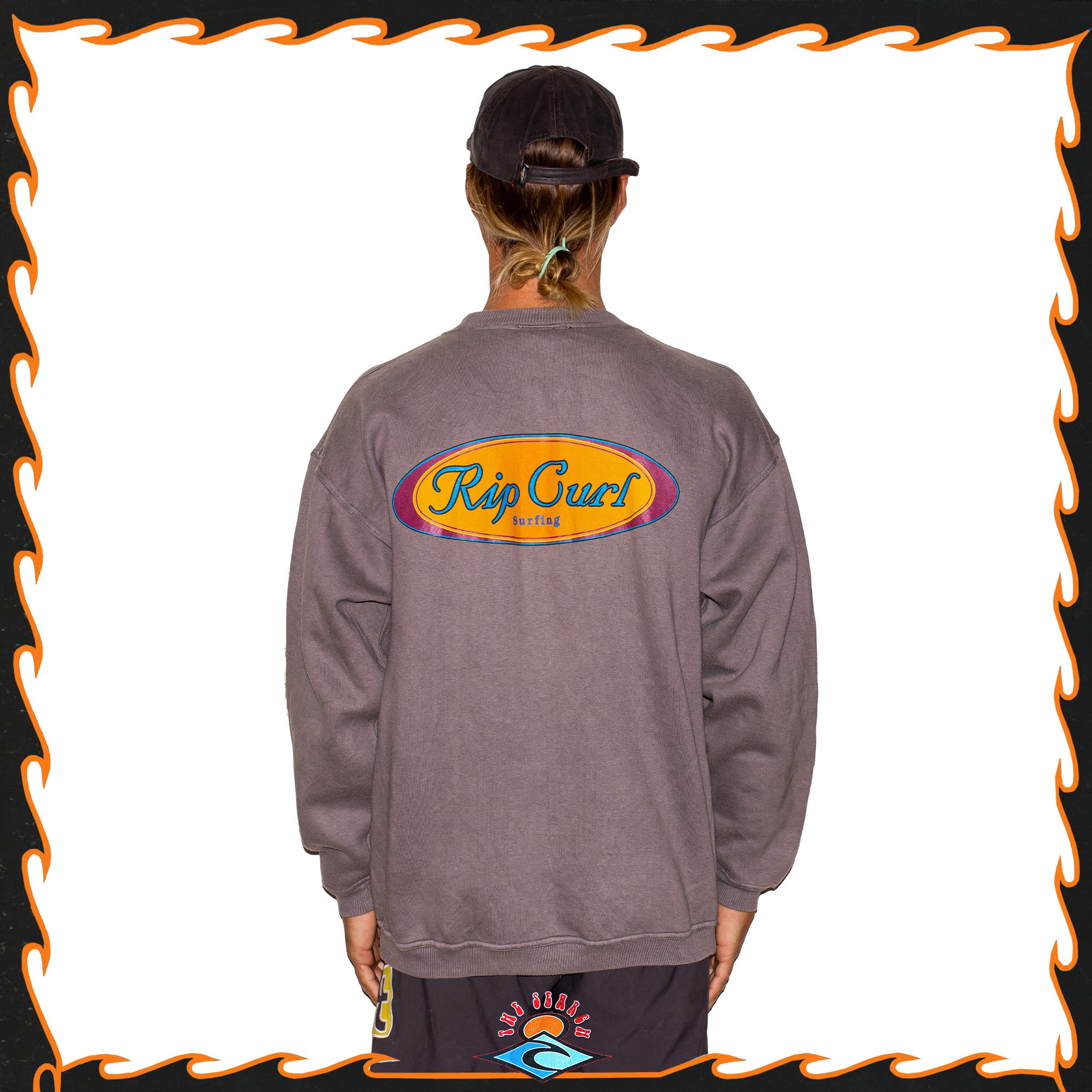 1990's Rip Curl Spellout Sweatshirt (XL) *RARE*