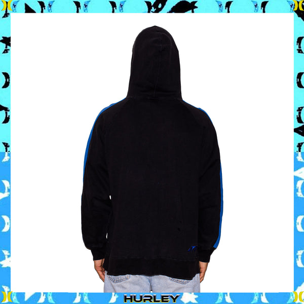Y2K Hurley "Heavy Weight" Spellout Hoodie (XL)