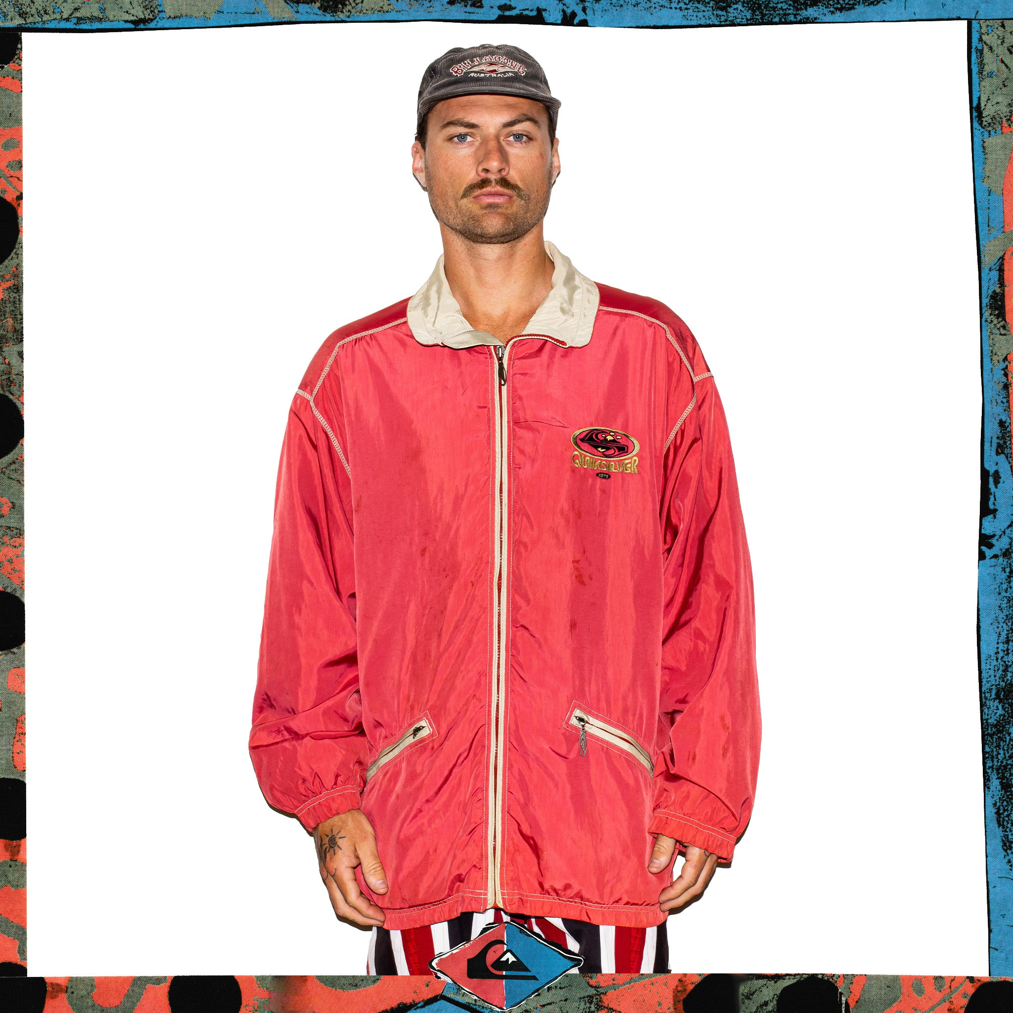 1990's Quiksilver Spellout Windbreaker (XL)