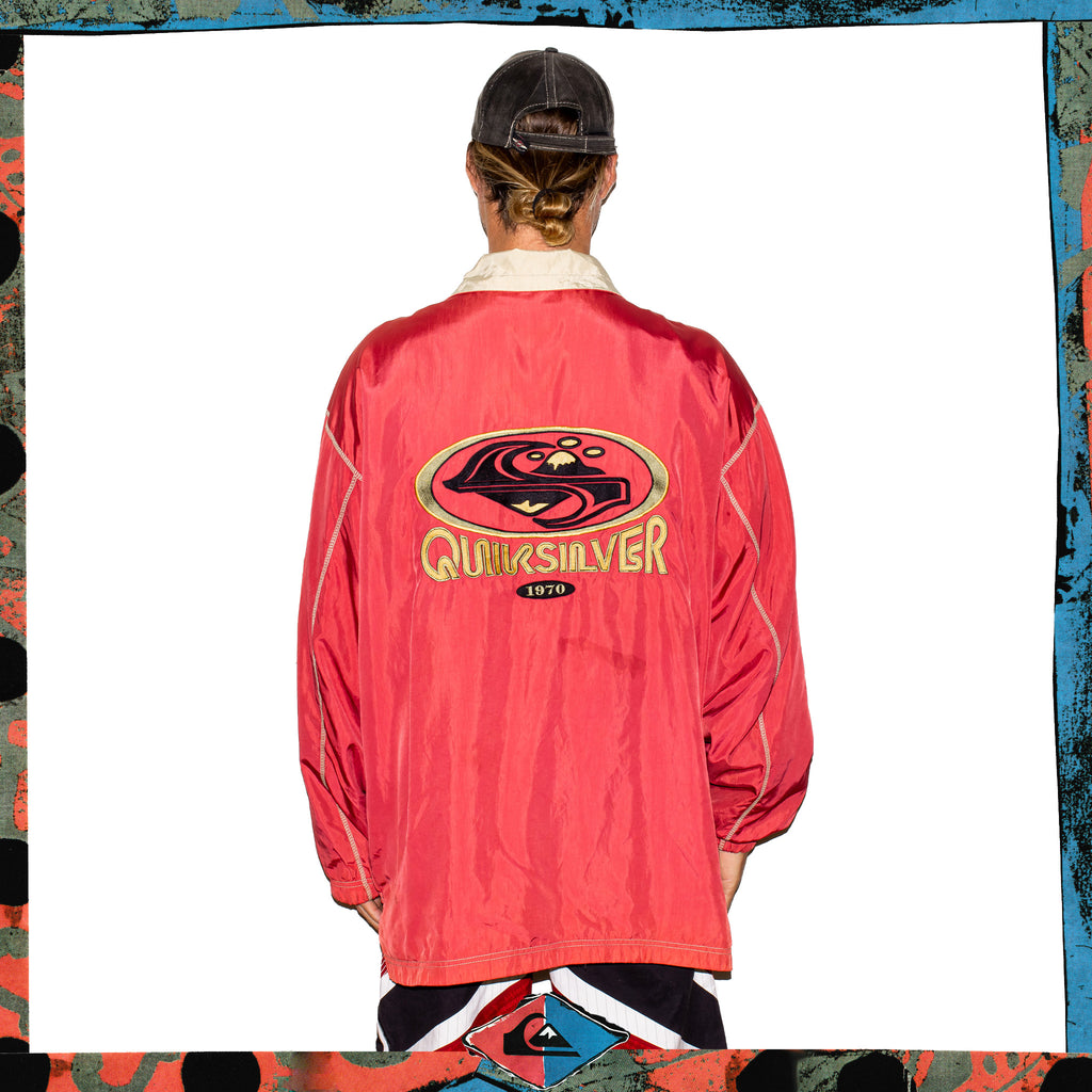 1990's Quiksilver Spellout Windbreaker (XL)