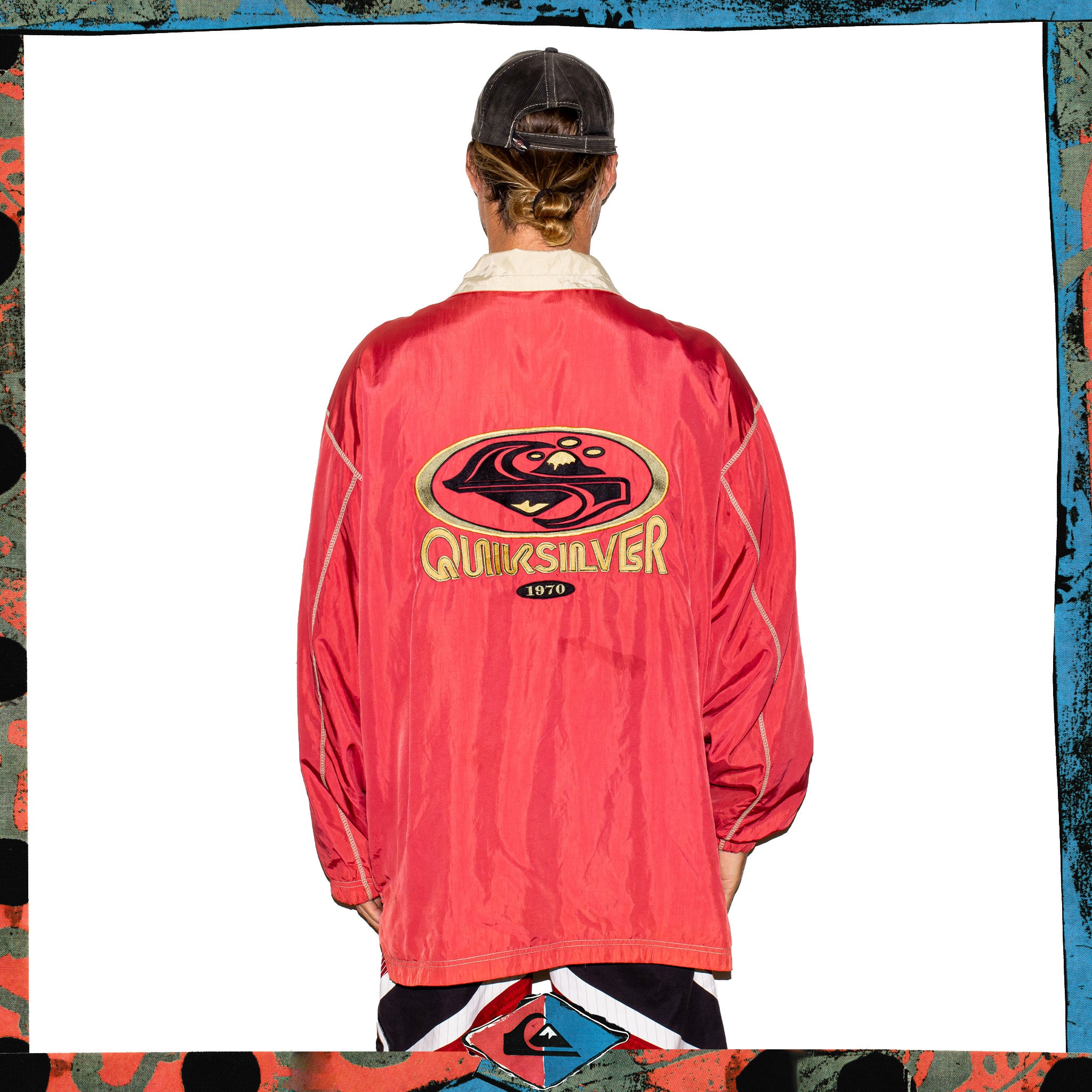 1990's Quiksilver Spellout Windbreaker (XL)