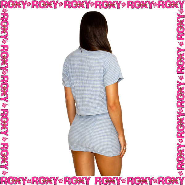 1990's Roxy Plaid Set