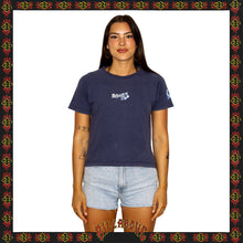 Load image into Gallery viewer, 1998 Billabong Hibiscus Spellout Baby Tee (M)
