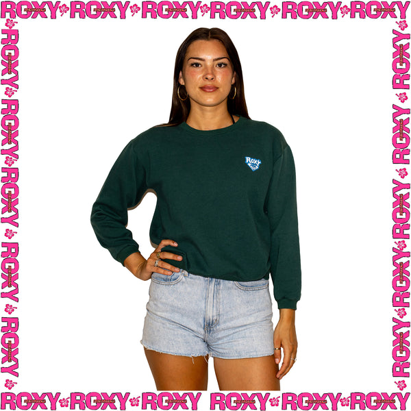 1990's Roxy Graphic Crewneck Sweatshirt (M)