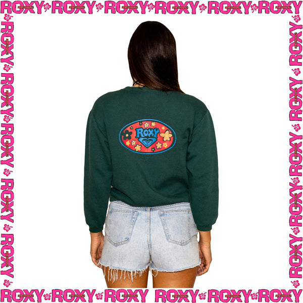 1990's Roxy Graphic Crewneck Sweatshirt (M)