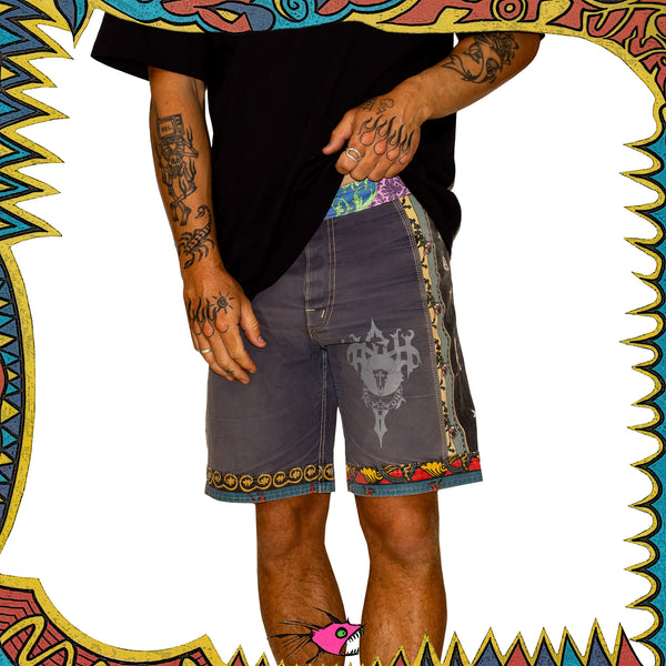 1990's Hot Tuna Patchwork Shorts (32