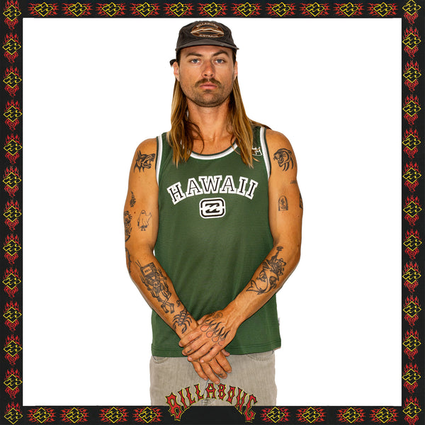Y2K Billabong "Hawaii - Andy Irons 3x World Champ" Jersey Singlet (M)