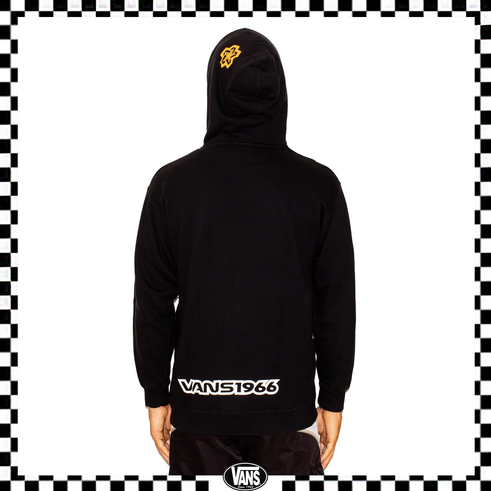 Y2K Vans "Products For The World" Spellout Hoodie (L)